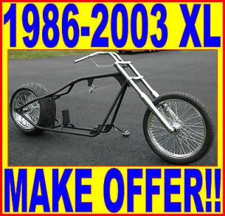 250 TIRE RIGID HARDTAIL BOBBER CHOPPER ROLLING CHASSIS 86 03 HARLEY 