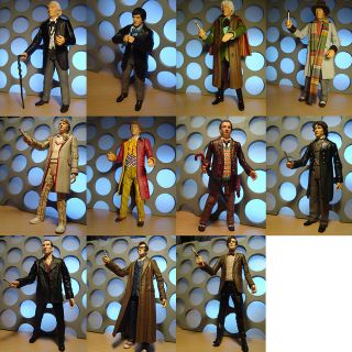 DOCTOR WHO 11 DRS CLASSIC AND NEWS SERIES 5 ACTION FIGURES LOOSE LOT 