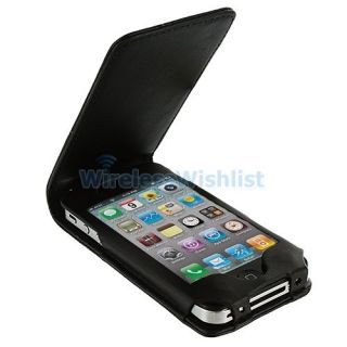 Black Leather Wallet Flip Pouch Case Cover Accessory For Apple iPhone 