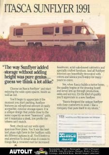 1991 Winnebago Itasca Sunflyer Motorhome RV Ad