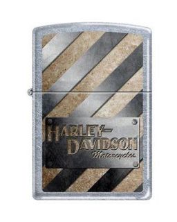 Zippo Harley Davidson Metal Stripes Lighter, Street Chrome, Low Ship 