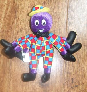 The Wiggles Henry The Octopus 6 Beanie Plush Figure 2003