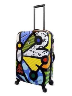 Romero Britto Butterfly Luggage Heys 20 Spinner New W Tags