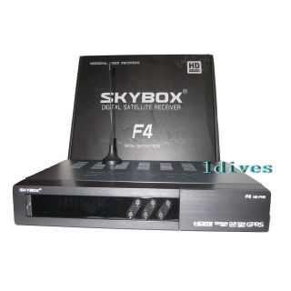Skybox F4 1080P HD PVR Satellite Receiver+GPRS Antenna+HDMI Cable 