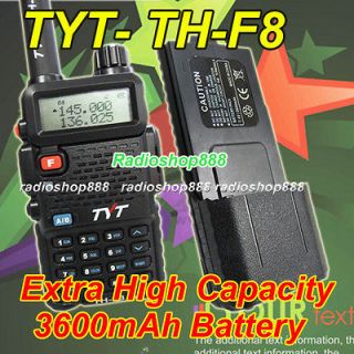   VHF 136 174 Handheld Dual Display Extra High Capacity 3600mAh Battery