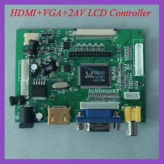 HDMI+VGA+2AV Lcd controller Board work with Lots of LCD panel