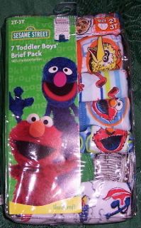 Elmo Cookie Monster Oscar the Grouch Big Bird Sesame Street Brief 