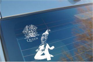 Queen   Freddie Mercury car window sticker/ rock Band