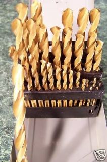 29pc TITANIUM DRILL BIT SET with CASE New up to 1/2
