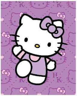Hello Kitty Expressions Queen Size Plush Blanket 76x 94