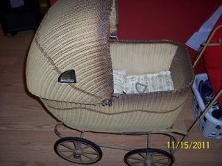 Holyoke Mass c1911 VICTORIAN WICKER BABY CARRIAGE Stroller ADVERTISING 
