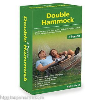 COUGHLANS DOUBLE HAMMOCK CAMPING OR LOUNGING AT HOME TWO PERSON 