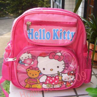 NEW HelloKitty Toddler Girls Stylish schoolbag 3 zippers small 