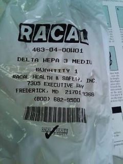 Racal 463 04 00W01 Dispos Respirator Delta 3 HEPA NIB