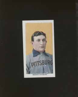 Honus Wagner Sovereign Cigarettes 1909 t206 reprint card