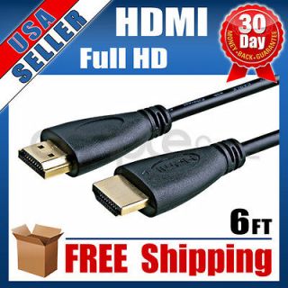 HDMI CABLE 6FT For BLURAY 3D DVD PS3 HDTV XBOX LCD HD TV 1080P SALE