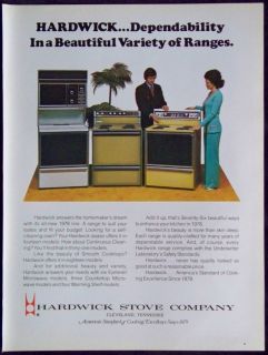 Vintage 1976 Hardwick Stove Company Magazine Print Ad