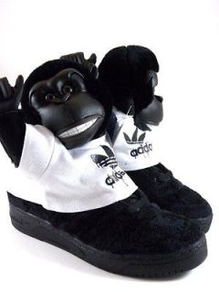 Adidas Jeremy Scott JS Limited Gorilla Black/White Fashion Sneakers 