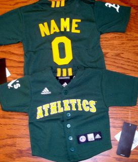   Athletics Infant & toddler Adidas Baseball Jersey add name & number