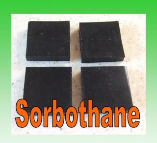 Sorbothane Squares / Feet 40mm.x 40mm.x 8.00 mm. Improve Sound 