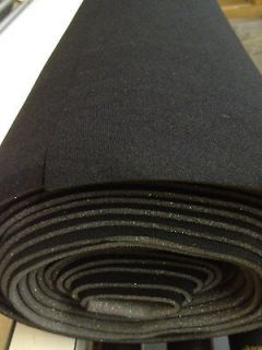 Auto Headliner Upholstery Fabric With Foam Backing 120  x 60  Black