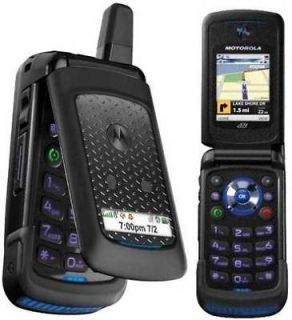 New in Box Motorola i576 Black Sprint Nextel Rugged Cellular Flip 