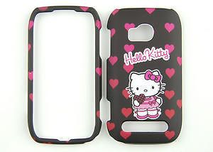 Hello Kitty Black Phone Case Cover Skin For T Mobile Nokia Lumia 710