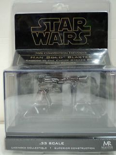 Star Wars 2006 Convention Exclusive Han Solo Blaster Scaled Replica