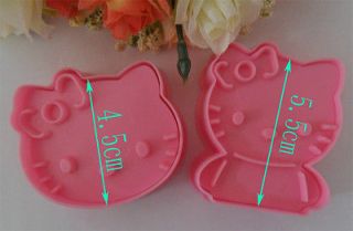 2PCS Hello Kitty mold baking cakes candy Almighty flowers forming die