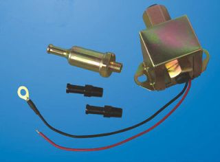 Fuel Pump 12 Volt Universal 4 7 PSI 35GPH With Filter and Fittings