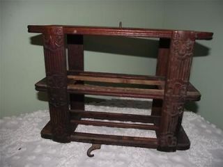 b1175) Wheeler Wilson antique treadle sewing machine cabinet right 