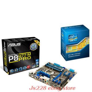 Intel Core i7 Processor i7 2600K + Asus P8H77 M PRO Motherboard Combo 