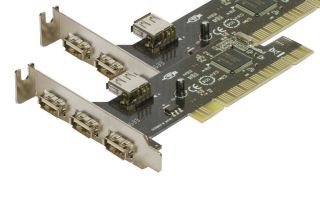   Low Profile USB (3+1) PCI Card 3 External and 1 Internal SHARED ports