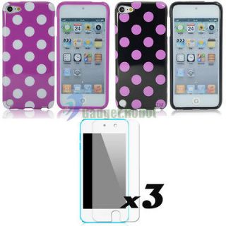   GEL TPU Soft Case Cover+Screen Protector For. Apple iPod Touch 5 5th