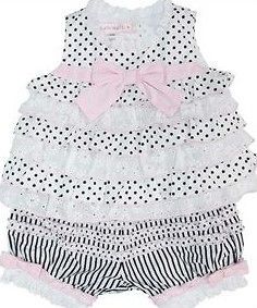   Baby Girls Dress with Bloomers Kate Mack Biscotti Little Darling BNWT