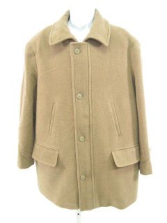 IRVINE PARK Tan Wool Long Coat Jacket Sz L