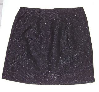GAP Womens Black Silver Metallic Tweed Mini Skirt Sizes 0 14 NWT