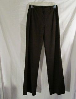 ISABELLA DEMARCO Dress Casual Pants Womens Sz 2 Chocolate Brown Wide 