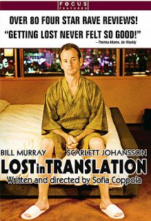 Lost in Translation DVD 2004 Widescreen Bill Murray Scarlett Johansson 