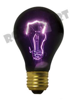 Blacklight Incandescent 120V 75W Bulb   True UV Lighting Halloween 