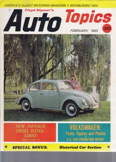 Automobile Topics 2/65, VW, Isuzu Bellel Diesel, Vanden Plas 