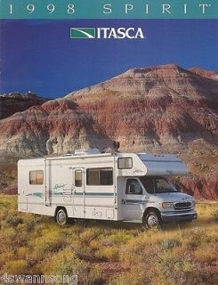 1998 Spirit Itasca by Winnebago RV Brochure Motorhome Recreational 