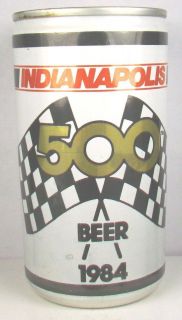 Indianapolis 500 Beer can PT nice used BO 12 oz. aluminum Cranston 