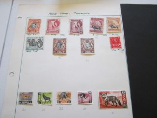 Kenya / Uganda / Tanganyika 19 Stamps   Wild Animals 28 31 46 8 105 ++