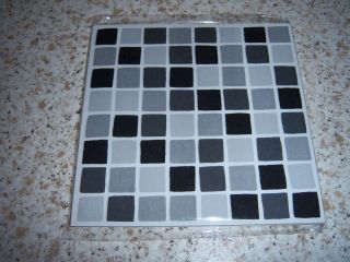 30 new mosaic tile transfers stickers in silver black from
