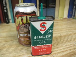 SINGER SEWING MACHINE oil can country store TIN