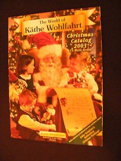 The World of Kathe Wohlfahrt Christmas Catalog 2003