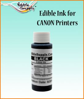   Black Edible Ink Refill Kit For All Canon Edible Image Cake Printer