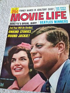   Magazine President Mrs. Kennedy JFK Jackie January 1965 Gossip Elvis