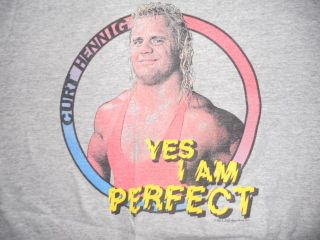 Vintage Mr. Perfect Shirt Curt Hennig WWF WWE WCW NWO ECW Shirt Hulk 